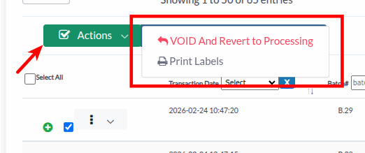 Bulk Actions