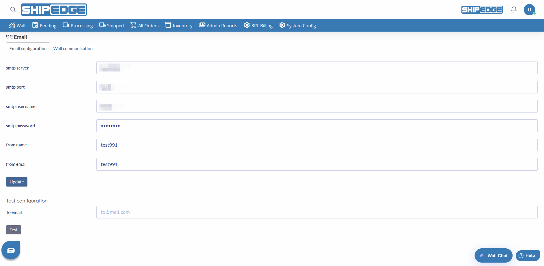 Email Configuration