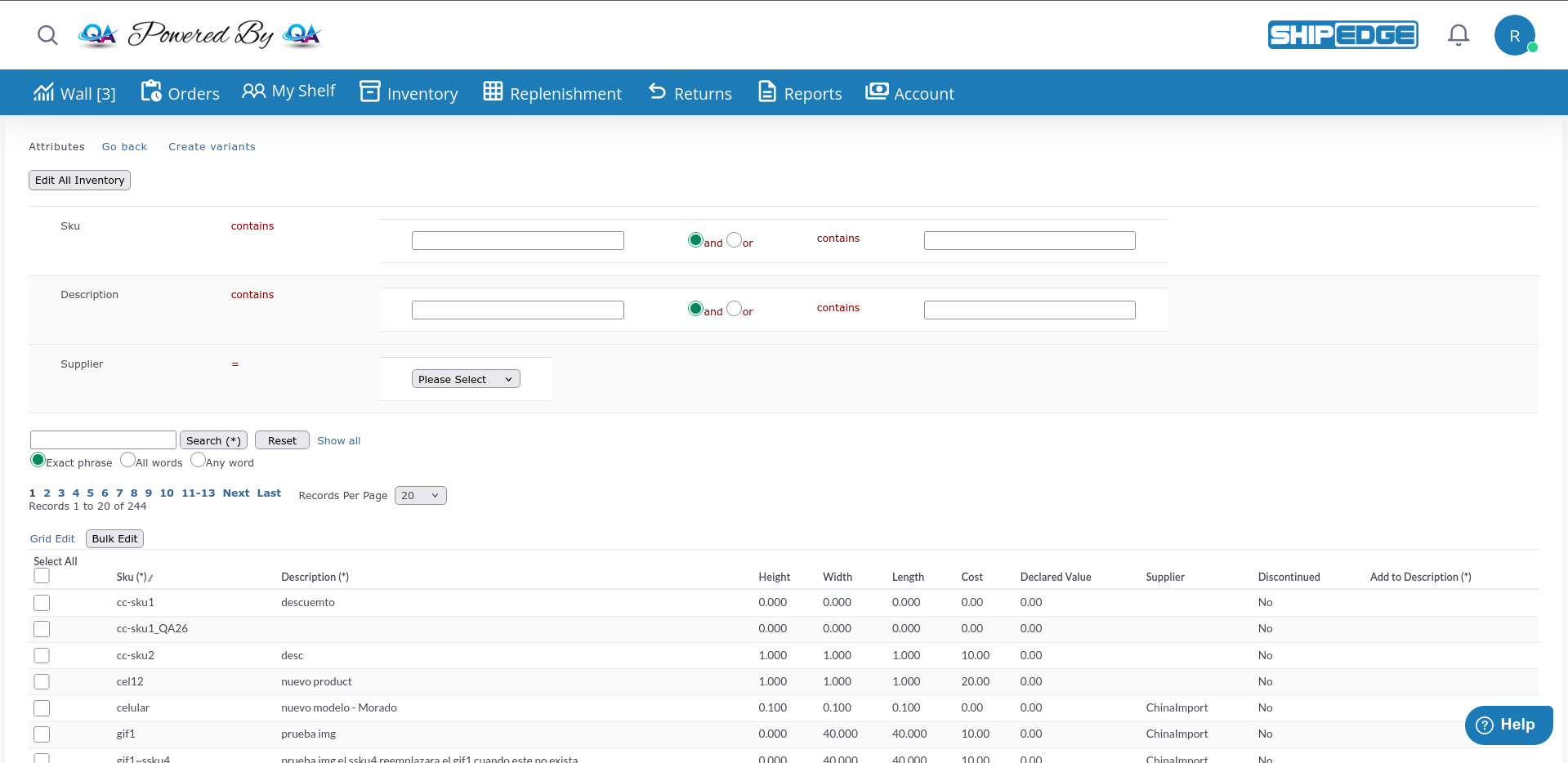 Product Attributes