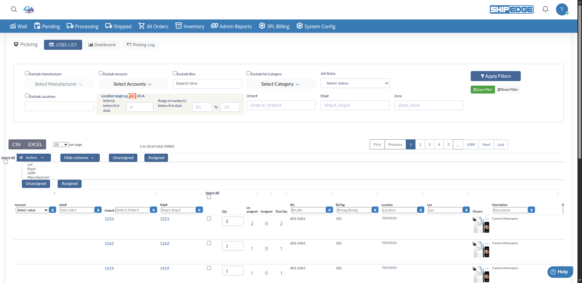 Picking Operations Overview
