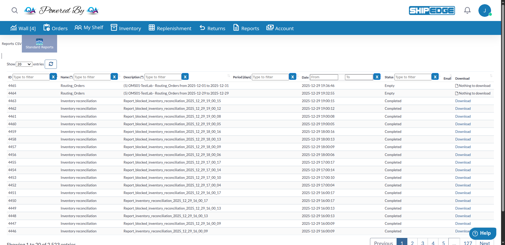 Generated Reports